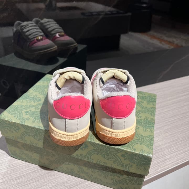 Gucci Rhyton Distressed Sneakers – Kids Collection – 2023SS in Navy Blue Toe