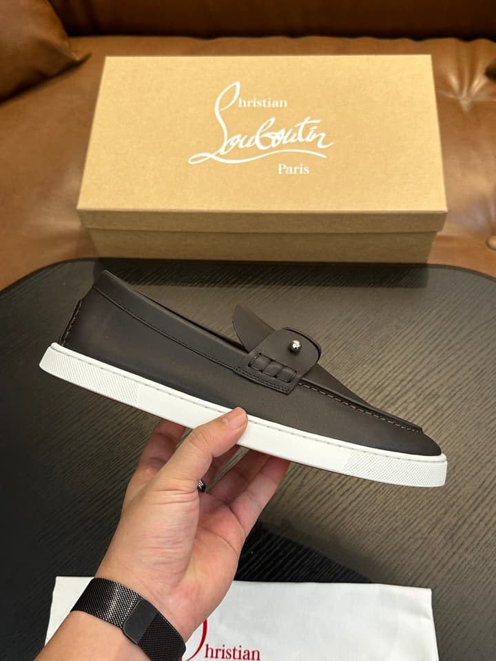 Christian Louboutin Men's Casual Sneakers in All White