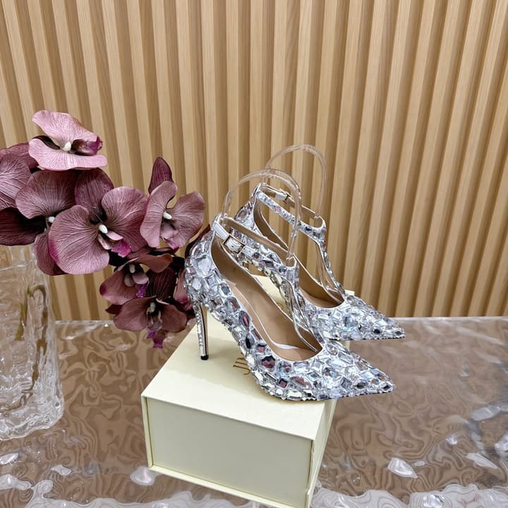 Jimmy Choo Evening High-Heeled Sandals – 2024SS in Brilliant Crystal
