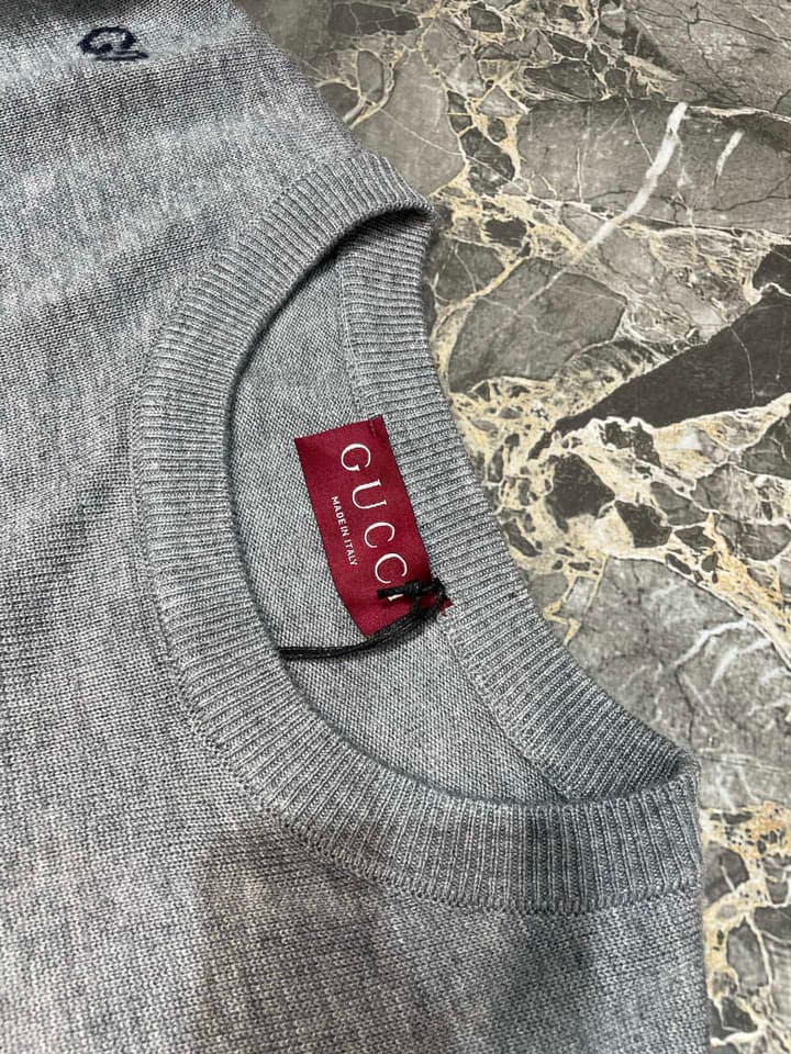 Gucci Embroidered Top – 2025FW in Dark Blue