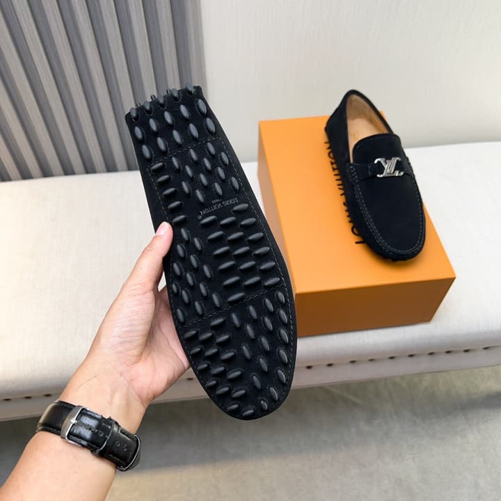 Louis Vuitton Monte Carlo Moccasin Loafers in Black Smooth Leather