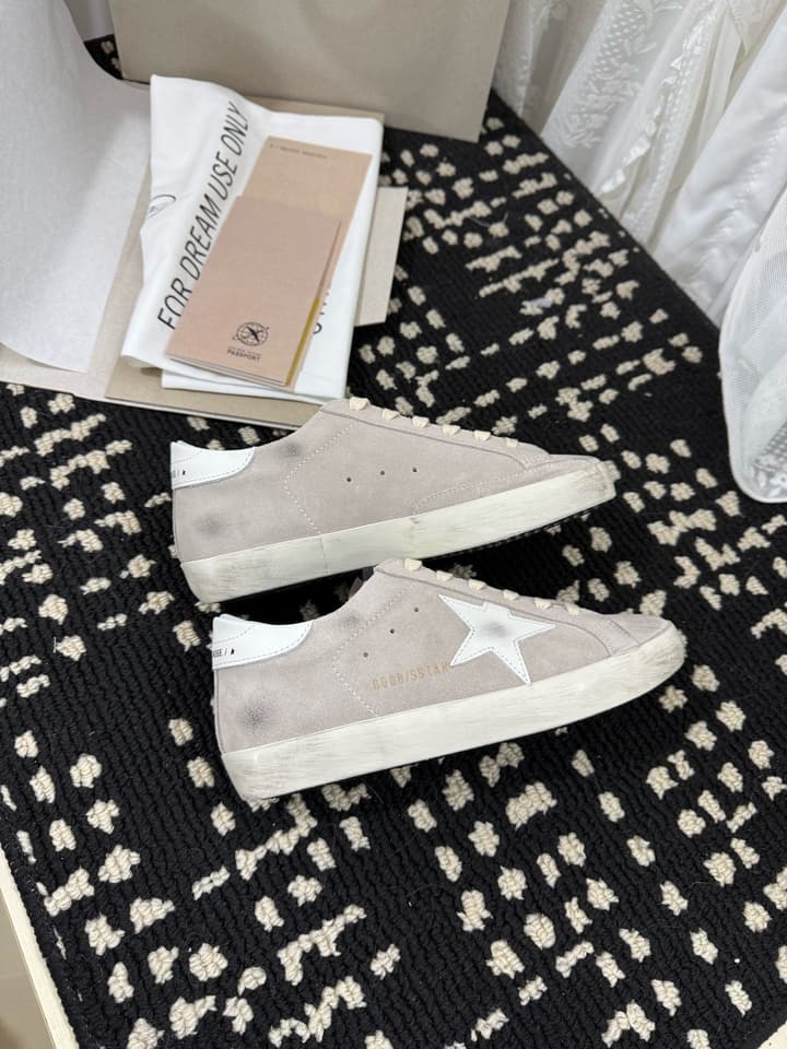Golden Goose Super Star Rhinestone Leather Sneakers