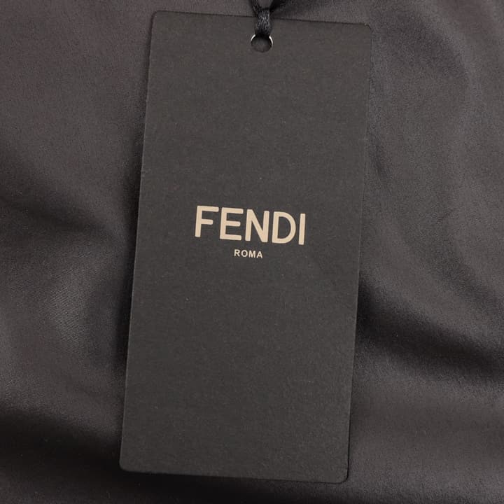 Fendi FF Monogram Full-Zip Windbreaker Jacket in Dark Gray Ff Monogram
