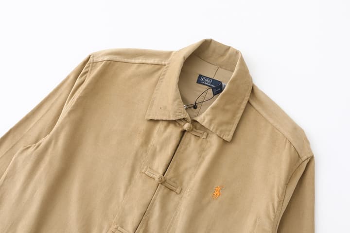 Ralph Lauren Corduroy Frog Button Cardigan – 25SS in Black