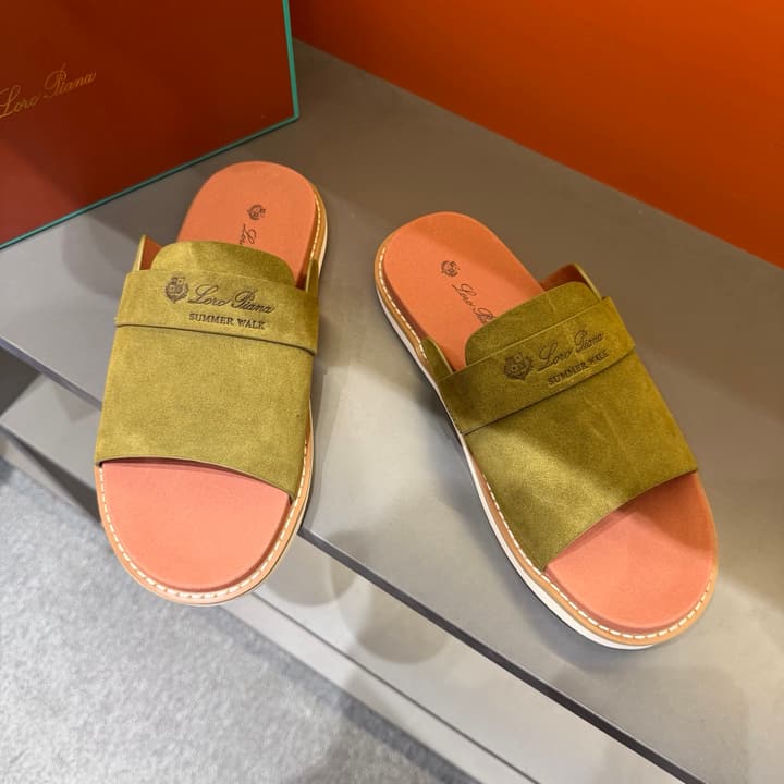 Loro Piana Summer Walk Crisscross Mules