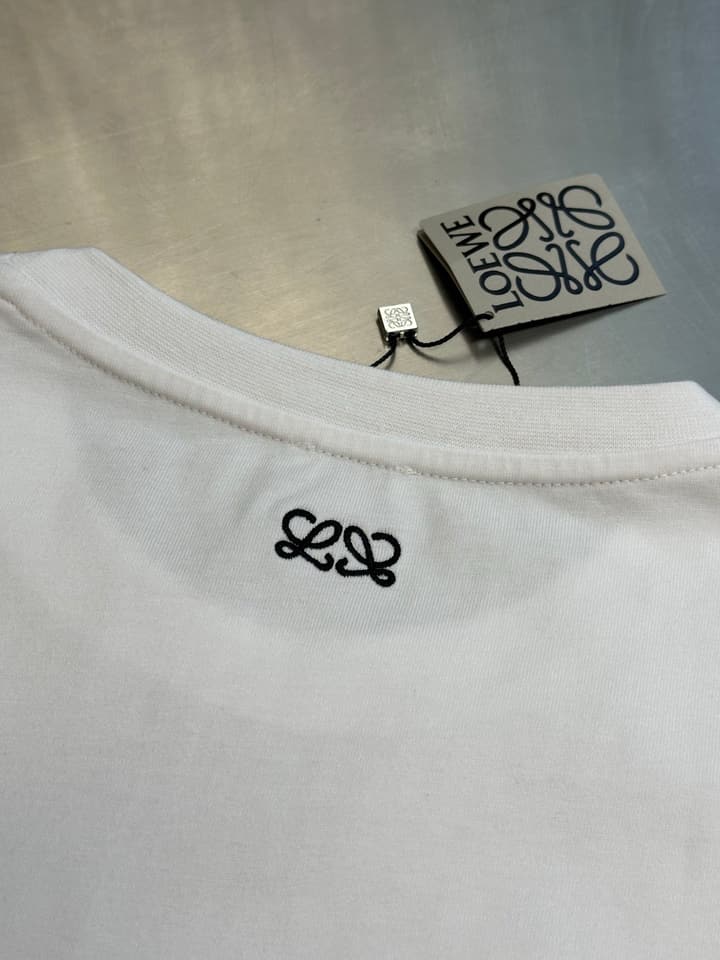 Loewe 1846 Anniversary Ghost Crewneck T-Shirt – Spring/Summer Collection in Black