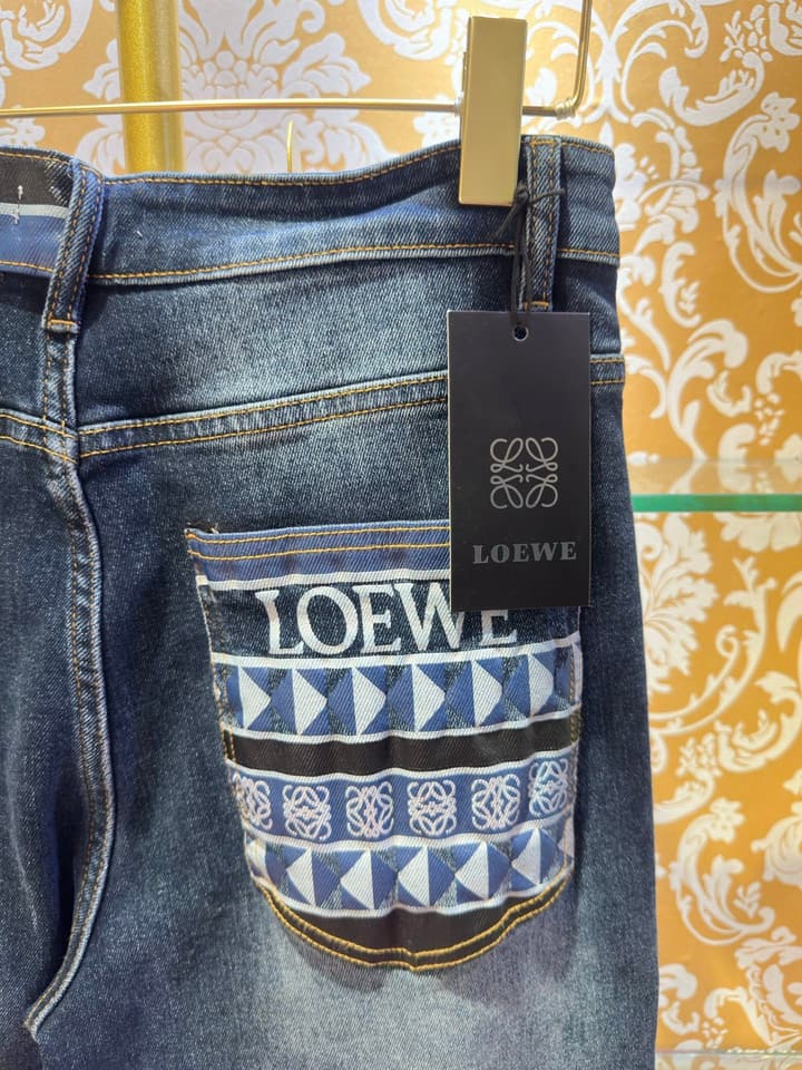 Loewe Washed Wide-Leg Jeans – 2026 in Blue