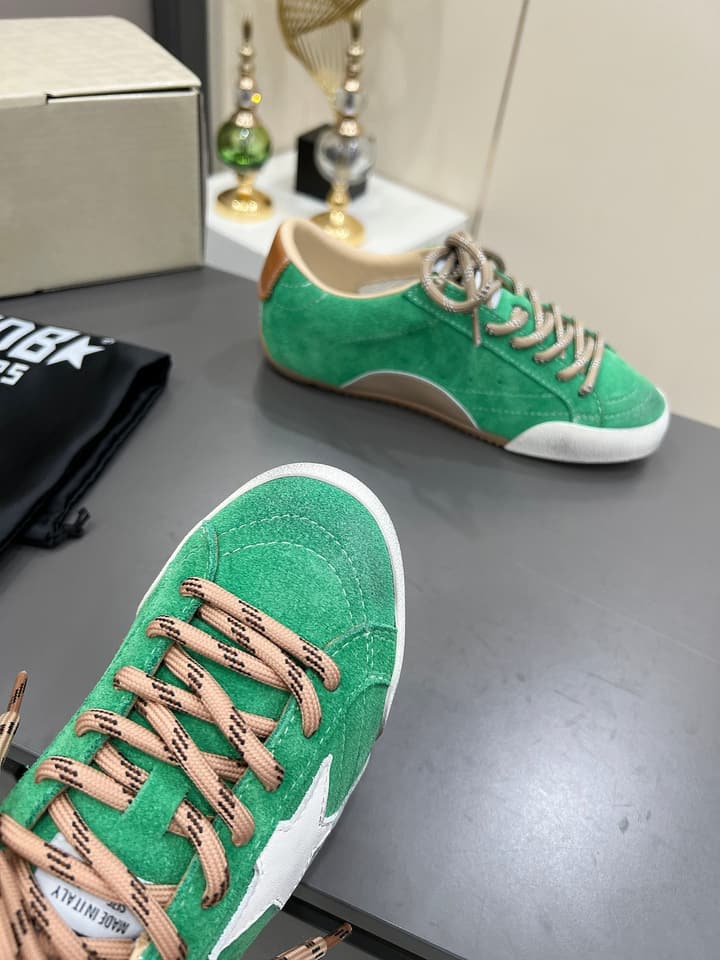 Golden Goose GGDB Star Distressed Sneakers in Black Suede