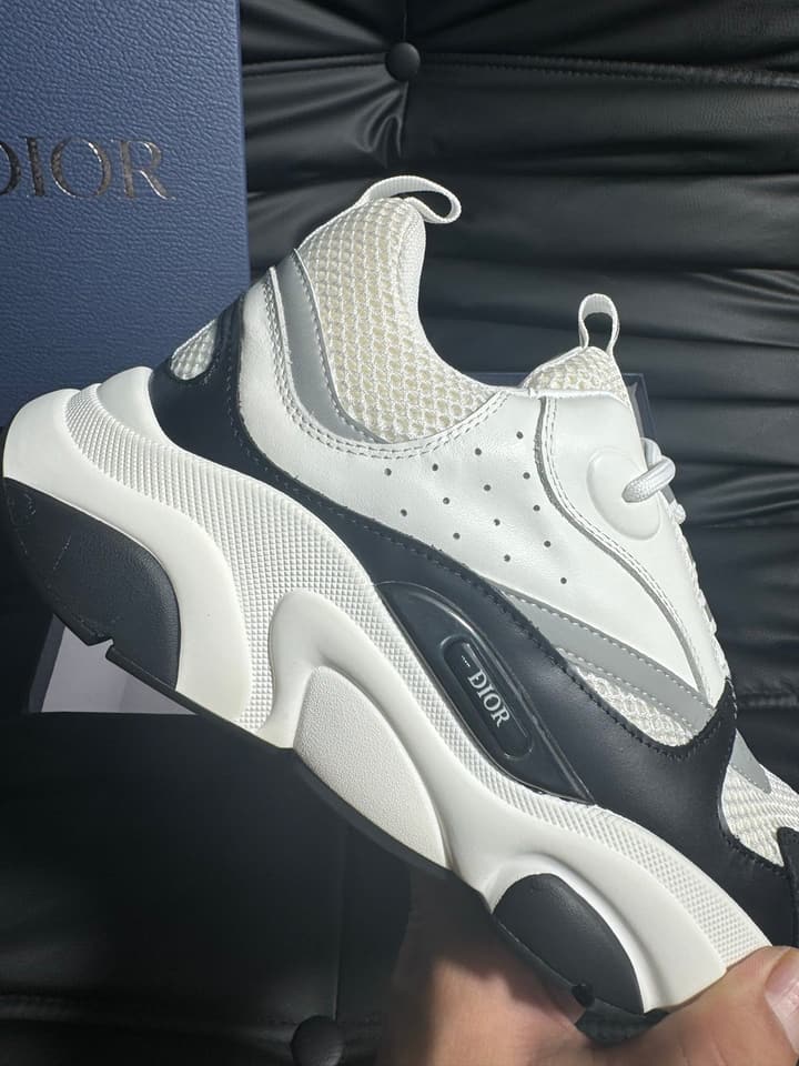 Dior B22 Calfskin Sneakers in Black