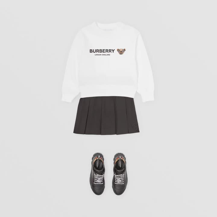 Burberry Kids Round Neck Sweatshirt – 2025AW in White Sweatshirt