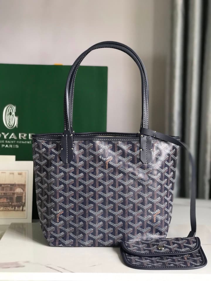 Goyard Mini Shopping Bag in Charcoal Monogram