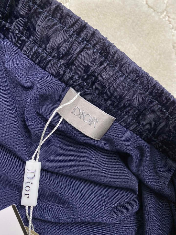 Dior Jacquard Swim Trunks – 2026SS in Navy Blue