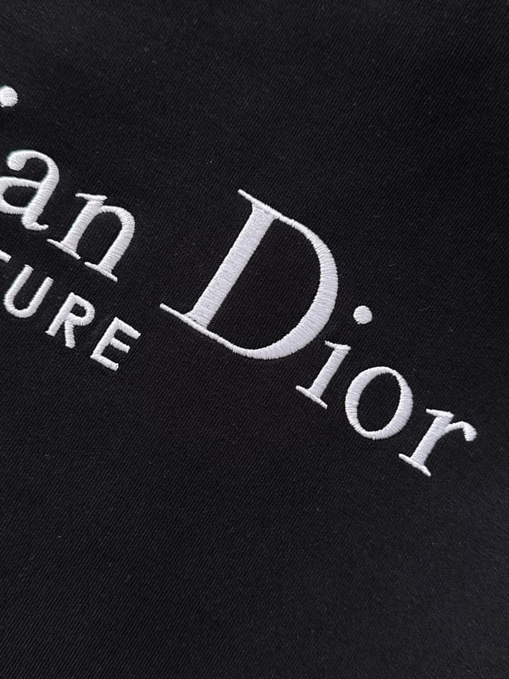 Dior Air Layer Crewneck Sweatshirt – 2025FW in Black Large Logo