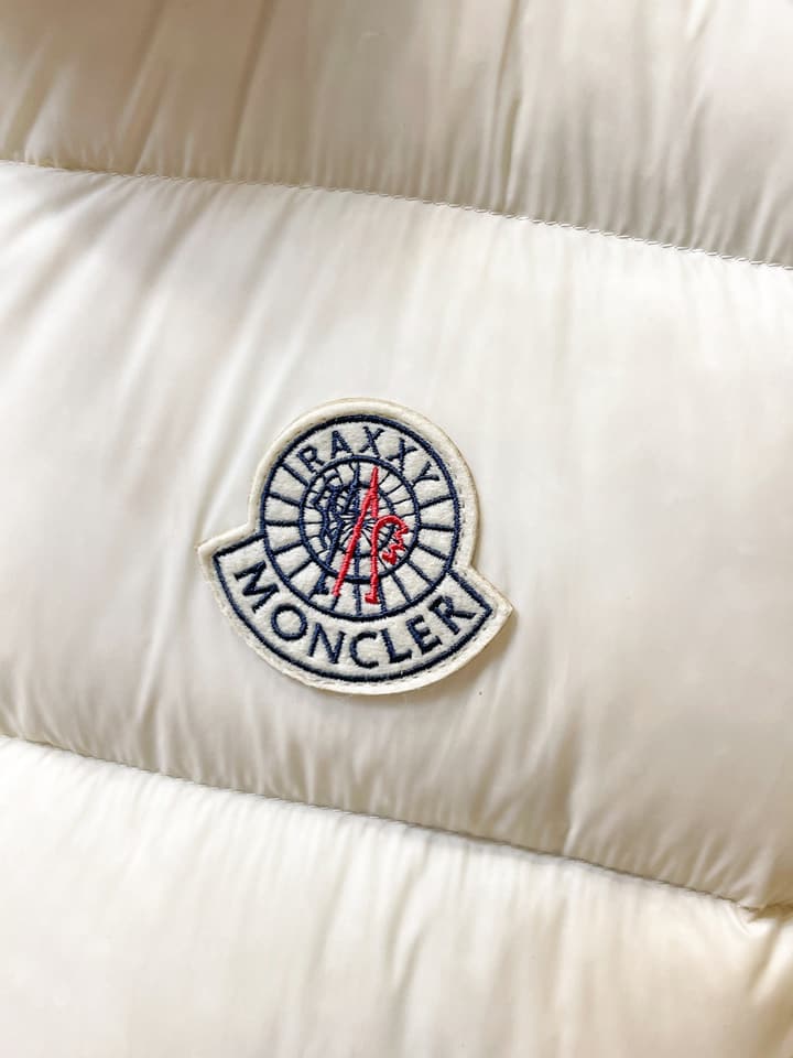 Moncler Stand Collar Embossed Down Jacket – Limited Edition in Black