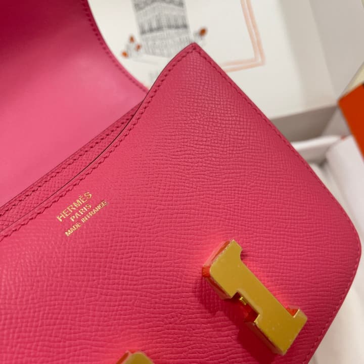 Hermès Constance Bag in Pink With Gold Hardware