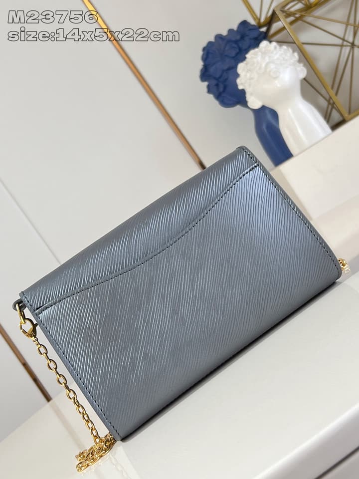 Louis Vuitton Pochette Louise Chain Bag in Beige