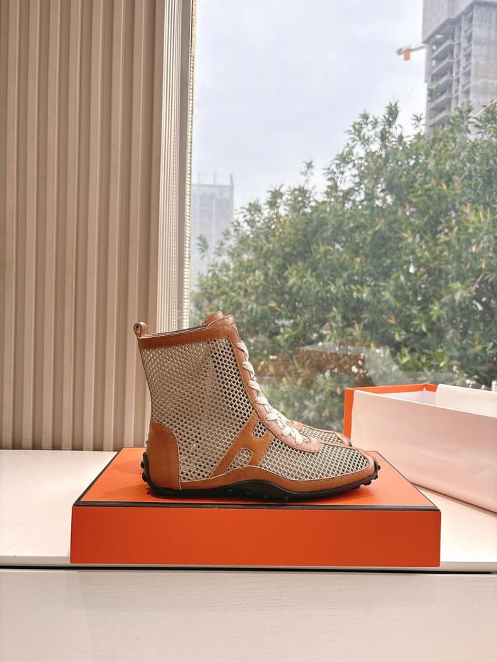 Hermès Bouncing Mesh Sneakers in Black