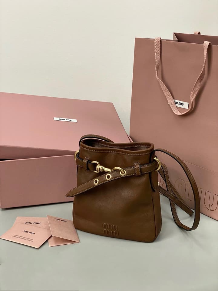 Miu Miu Mini Handbag in Caramel