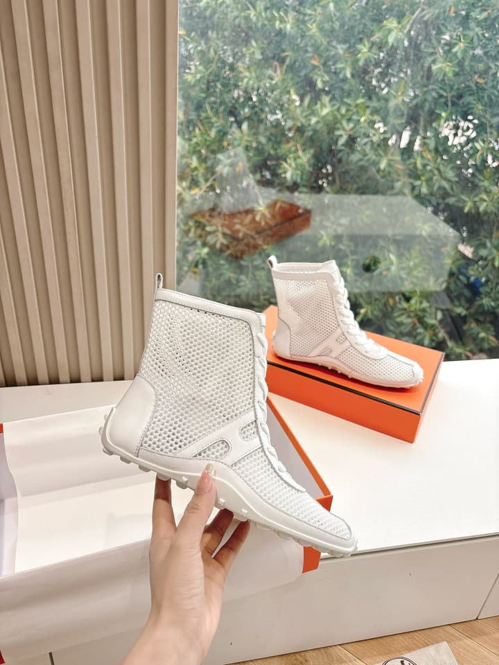Hermès Bouncing Mesh Sneakers in Black