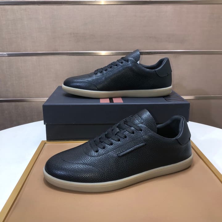 Zegna 232 Suede and Leather Sneakers