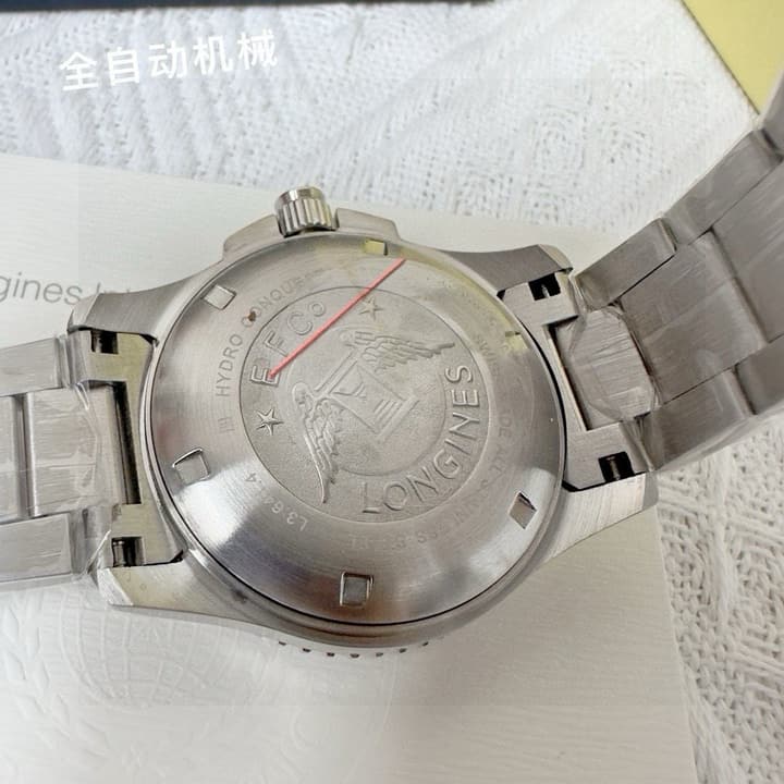 Longines Conquest HydroConquest Automatic Watch in Black Dial Steel Band