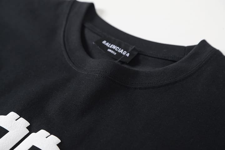 Balenciaga Double B Dollar Foam Print T-Shirt – 26SS in Black