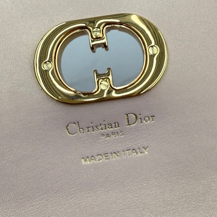 Dior Miss Caro Top Handle Clutch Bag – 2025 Early Spring Collection in Pearlescent Light Pink