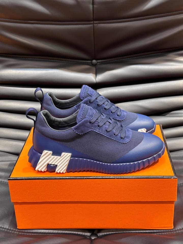 Hermès Bouncing Sneakers in Charcoal