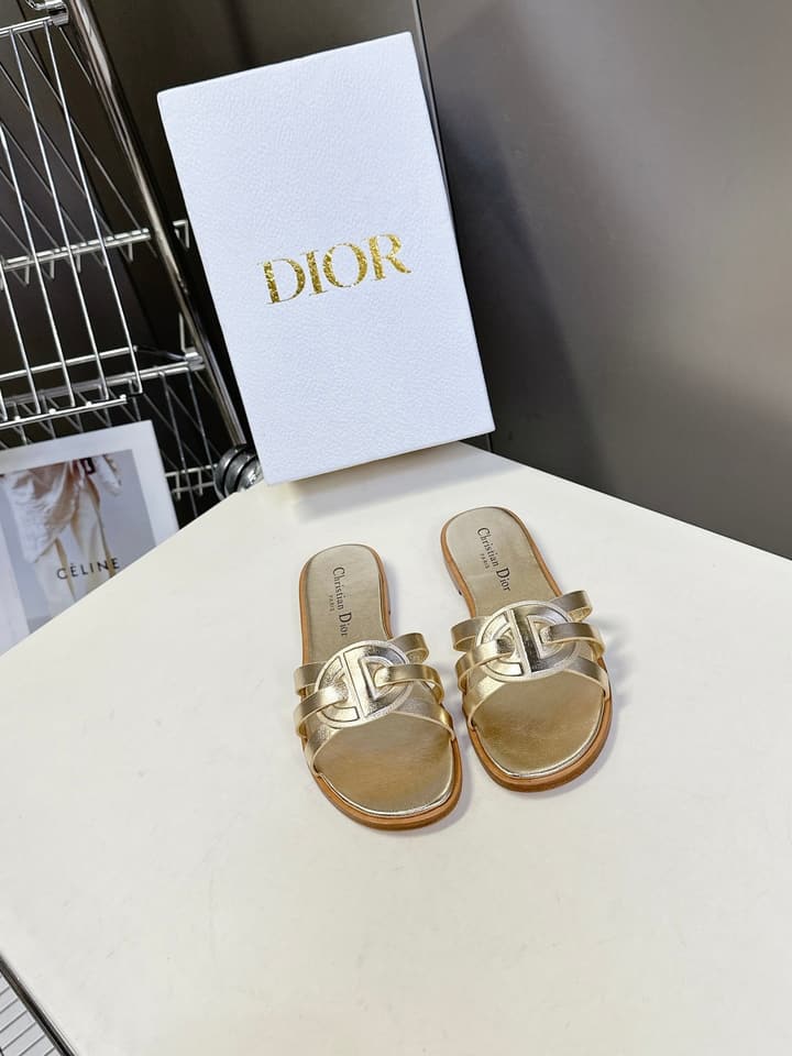 Dior CD Slides – 25SS in Black