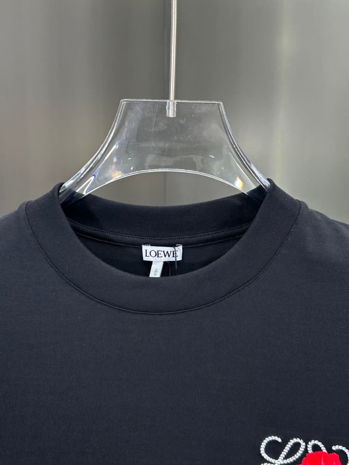 Loewe 3D Logo High-Count Cotton T-Shirt – 2026SS in Black