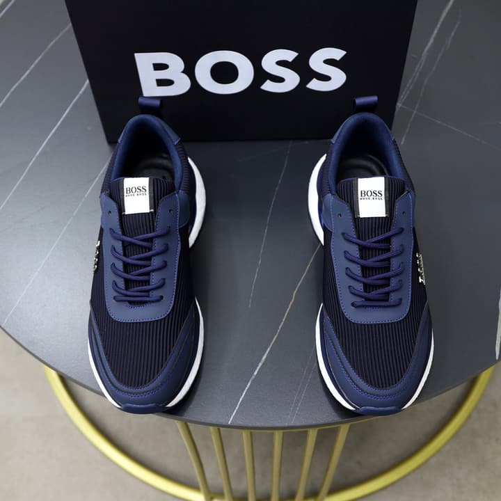 Boss 2024 Knit Sneakers – New Collection in Black Knit