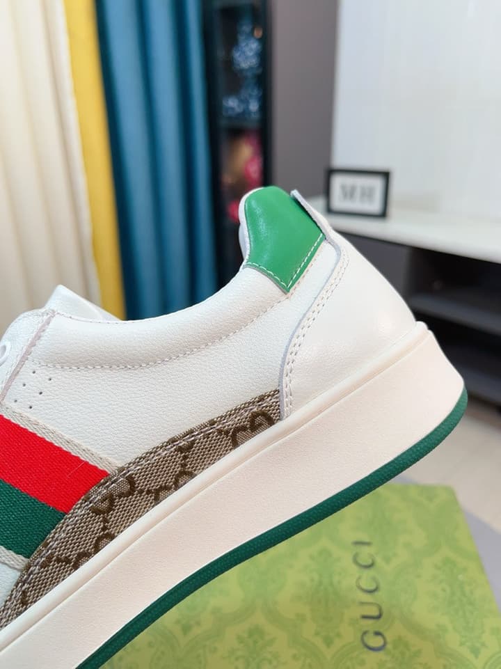 Gucci New Season Casual Fashion Sneakers in Black With Web Stripe