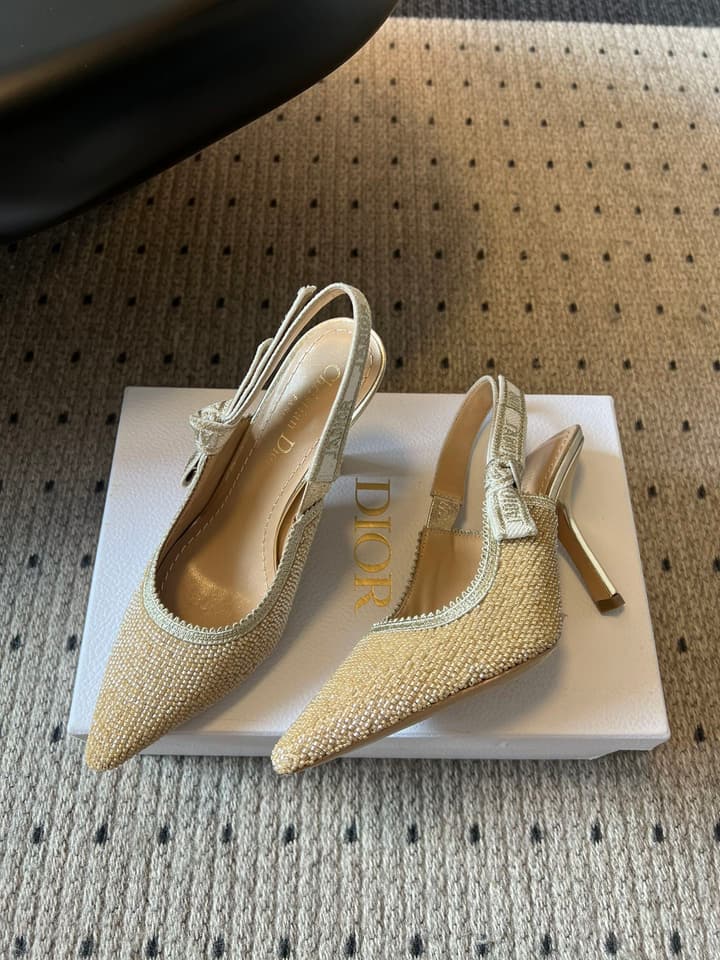 Dior J'Adior Slingback High Heels – Dior Or Limited Collection