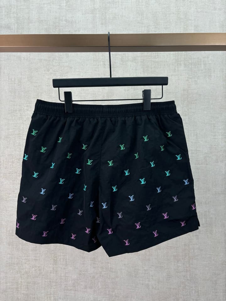 Louis Vuitton Blason Gradient Embroidered Denim Shorts – 26SS in Navy Blue