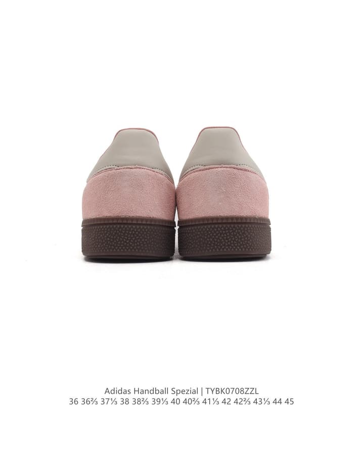 Adidas Handball Spezial Low-Top Retro Sneakers in Dusty Pink Suede