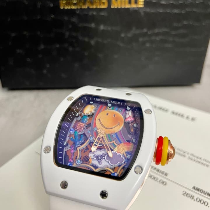 Richard Mille RM 88 Automatic Tourbillon Smiley Watch in Matte Black