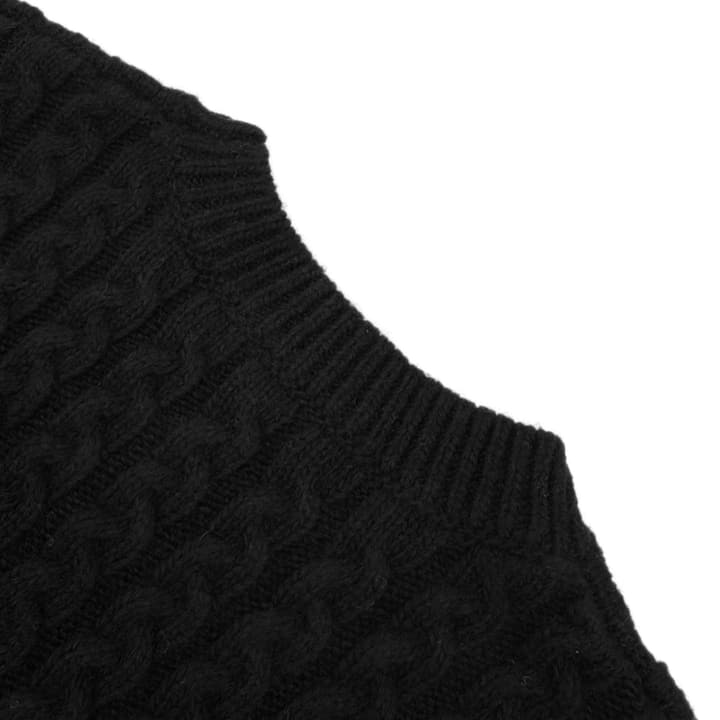 Loewe Anagram Braided Knit Sweater Vest in Apricot