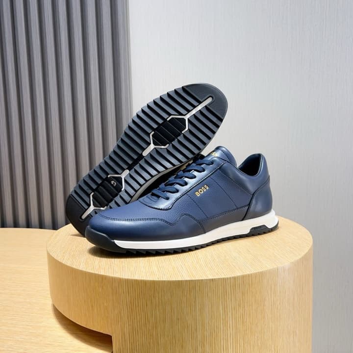 Boss Classic Driving Shoes in Black With Polished Toe