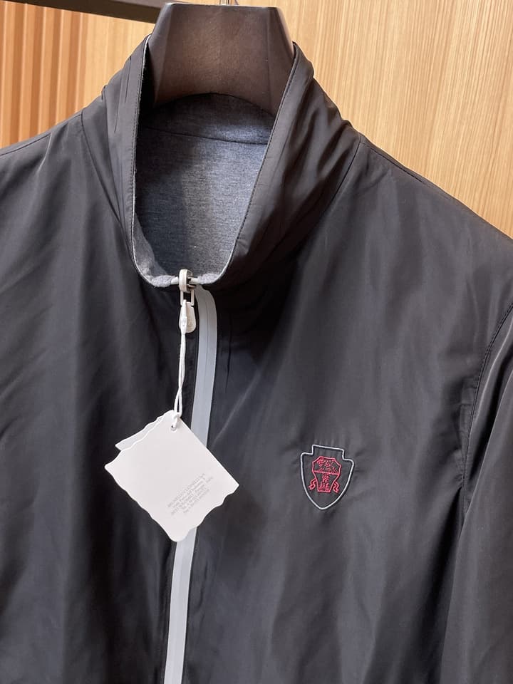 Burberry Reversible Casual Jacket – 2025FW in Dark Navy Reversible Side
