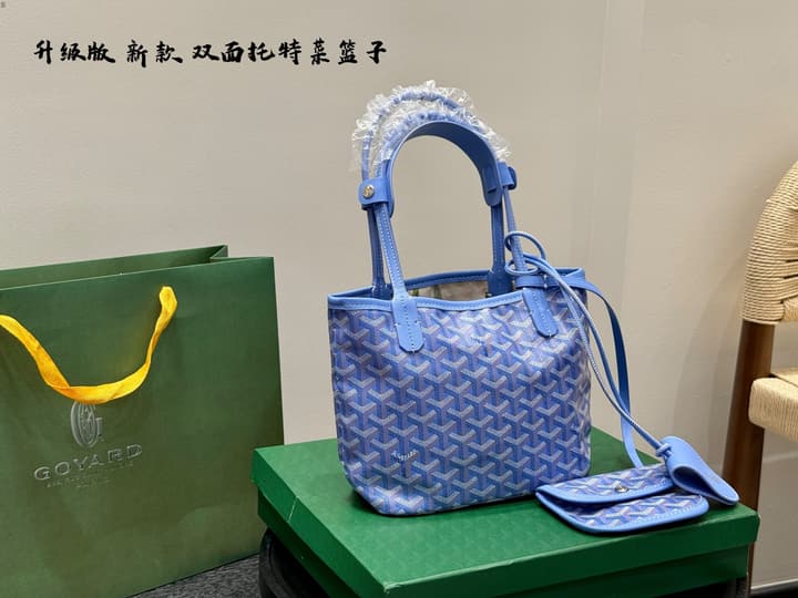 Goyard Mini Reversible Tote Bag in Bright Red