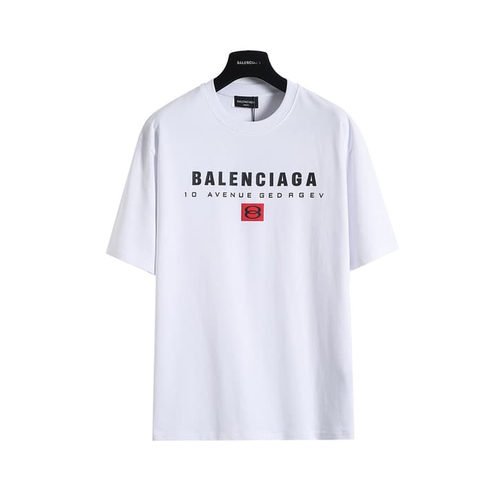 Balenciaga Red Double Ring Foam Print T-Shirt – 26SS in Black