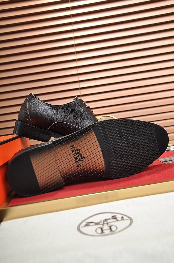 Hermès Classic Leather Loafers in Black