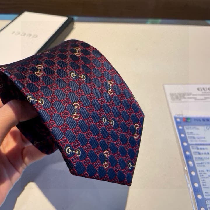 Dior Men's CD Logo Jacquard Tie in Black
