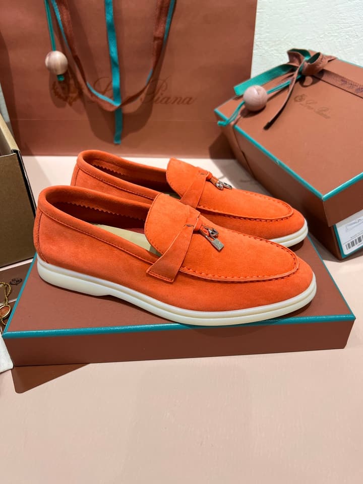 Loro Piana My Charms Suede Loafers