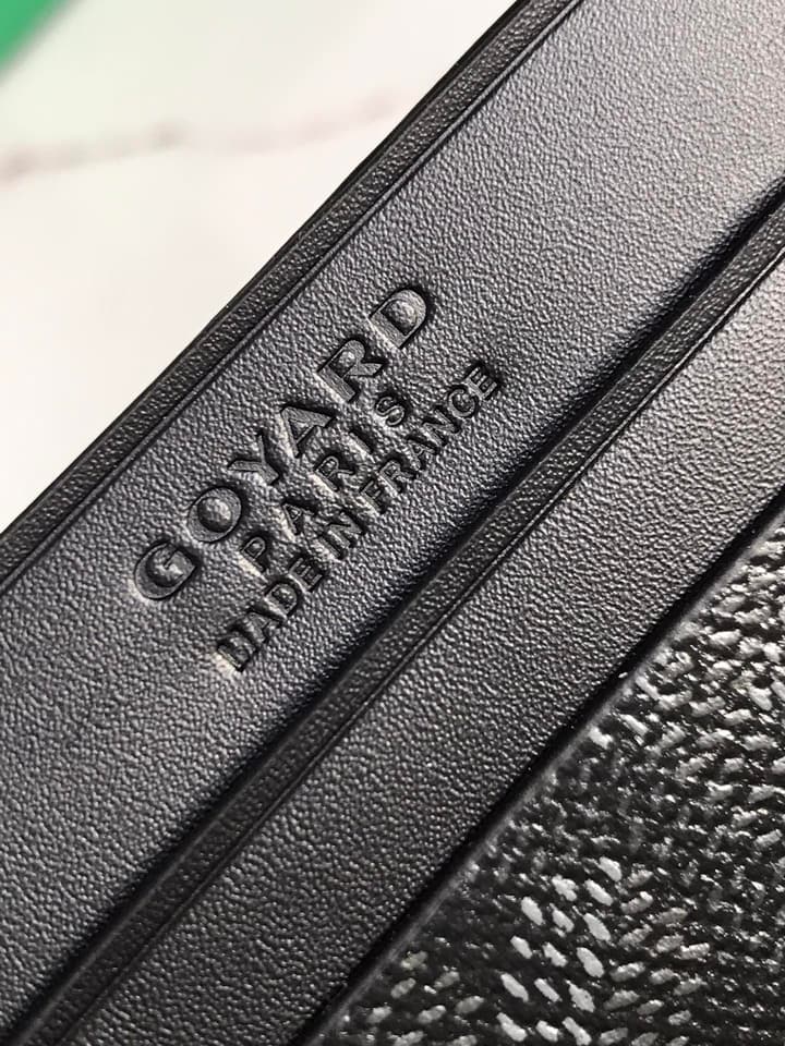 Goyard Card Holder in Black Pattern