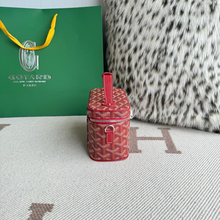 Goyard Muse Mini Vanity Case in Bright Orange Goyardine