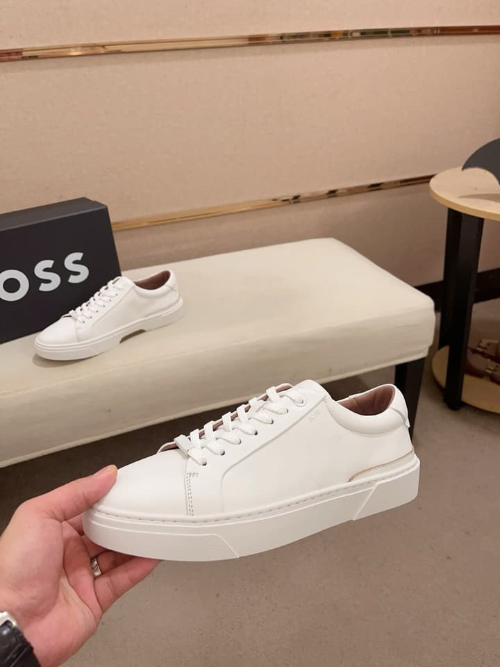 Boss Premium Casual Men's Sneakers in Black Monochromatic