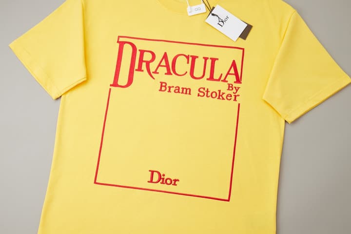 Dior Logo Embroidered Short-Sleeve T-Shirt – 26SS Early Spring Collection in Black Dracula