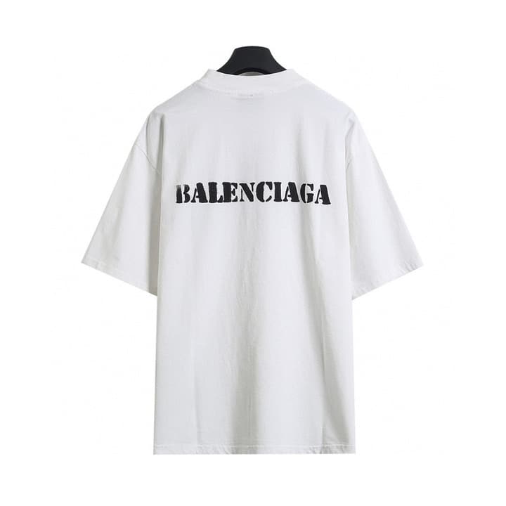 Balenciaga Blurred Letter Print T-Shirt – 26SS in Black