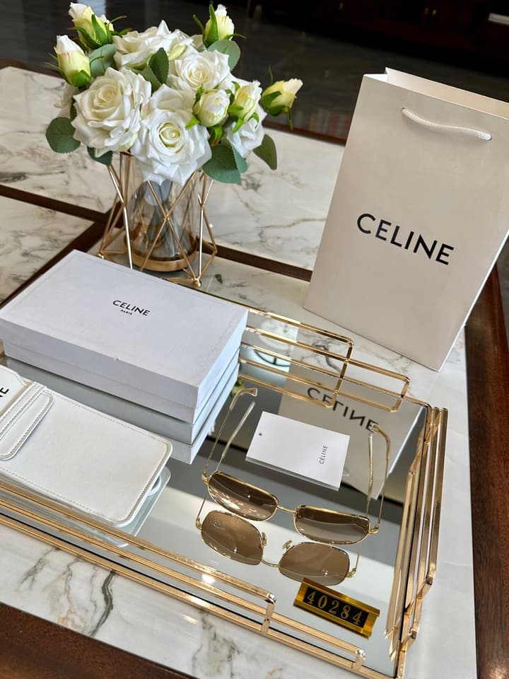 Celine Polarized Acetate Sunglasses